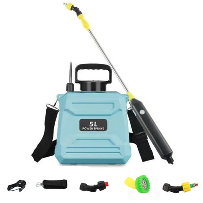 5L Shoulder Sprayer Automatic Sprayer Bottle USB Rechargeable Garden Water Sprayer Lawn Sprinkler for Glass Cleaning