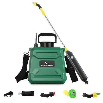 5L Shoulder Sprayer Automatic Sprayer Bottle USB Rechargeable Garden Water Sprayer Lawn Sprinkler for Glass Cleaning