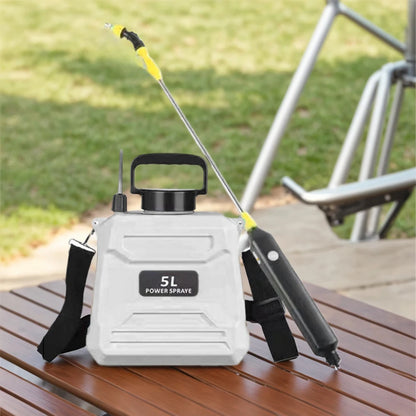 5L Shoulder Sprayer Automatic Sprayer Bottle USB Rechargeable Garden Water Sprayer Lawn Sprinkler for Glass Cleaning